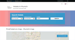 Desktop Screenshot of munichhoteldeals.com
