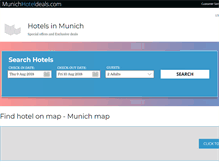 Tablet Screenshot of munichhoteldeals.com